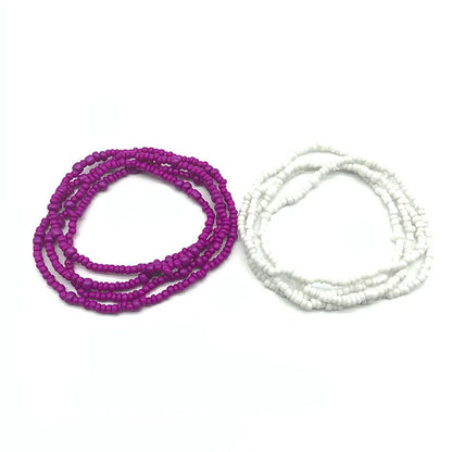 Bohemia Colorful Beaded Elasticity Waist Belly Chain for Women Girl 2023 Fashion Summer Beach Waistband Bikini Beads Jewelry