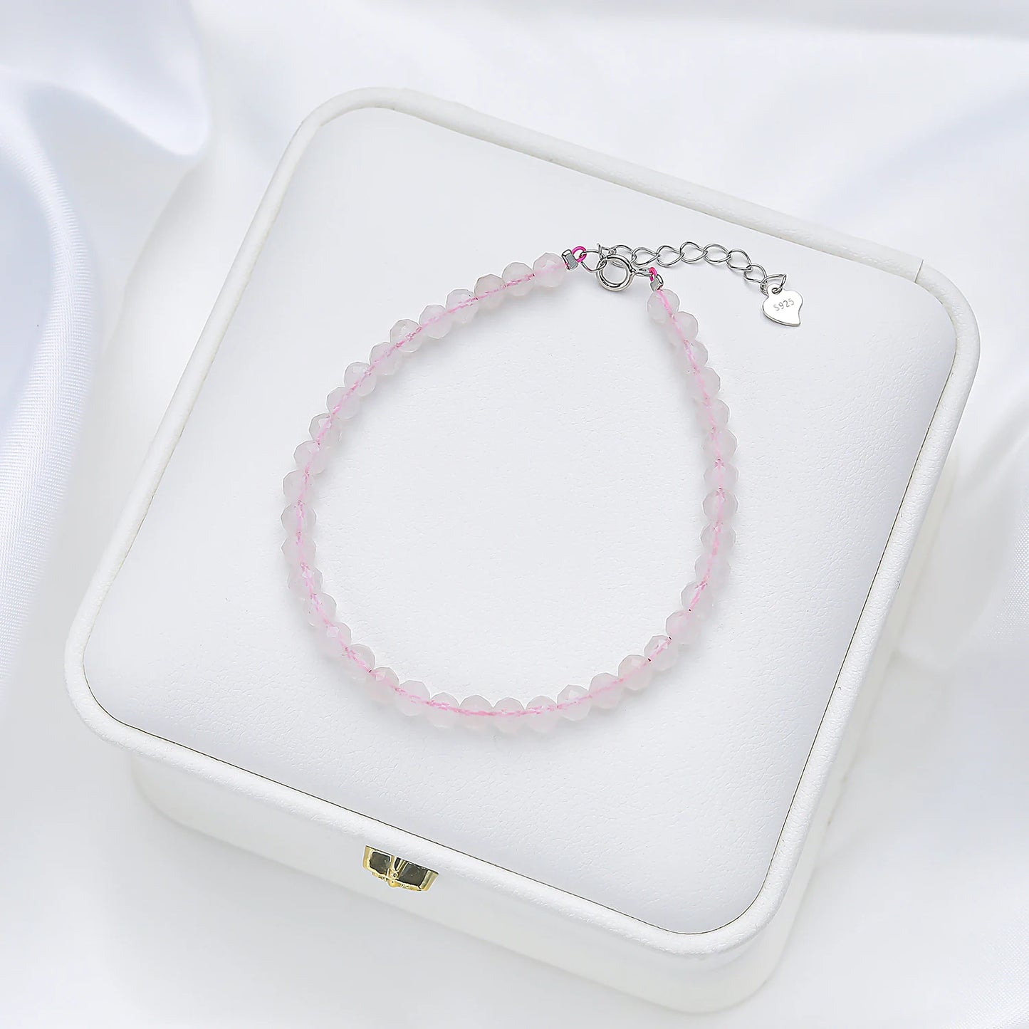 4mmNatural Stone Tourmaline Handwork Bracelets on Hand for Women Gift Wedding Party Jewelry 925 Sterling Silver Amethyst Bangles