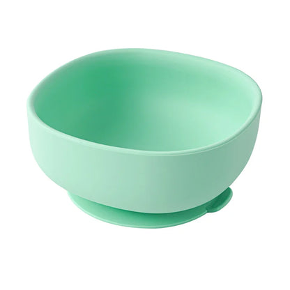 Food Grade Silicone Baby Feeding Plate Tableware Spoon Waterproof Suction Square Bowl Kids Non-slip Suction Children's Products