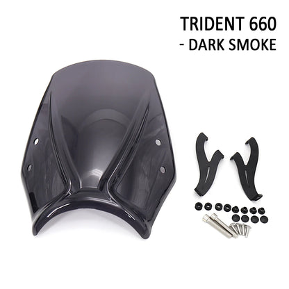 For Trident 660 Trident660 2021 2022 New Motorcycle Accessories Windshield Wind Deflector Windscreen Fairing Baffle Cover