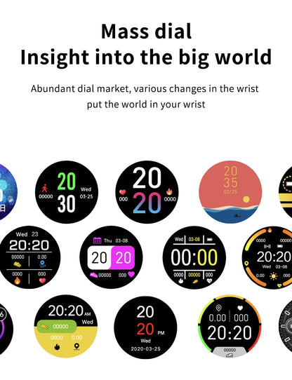 LIGE 2025 Smart Watch Women Men Lady Gift Sport Fitness Watches Heart Rate Monitor Waterproof Smartwatch For Xiaomi Android IOS