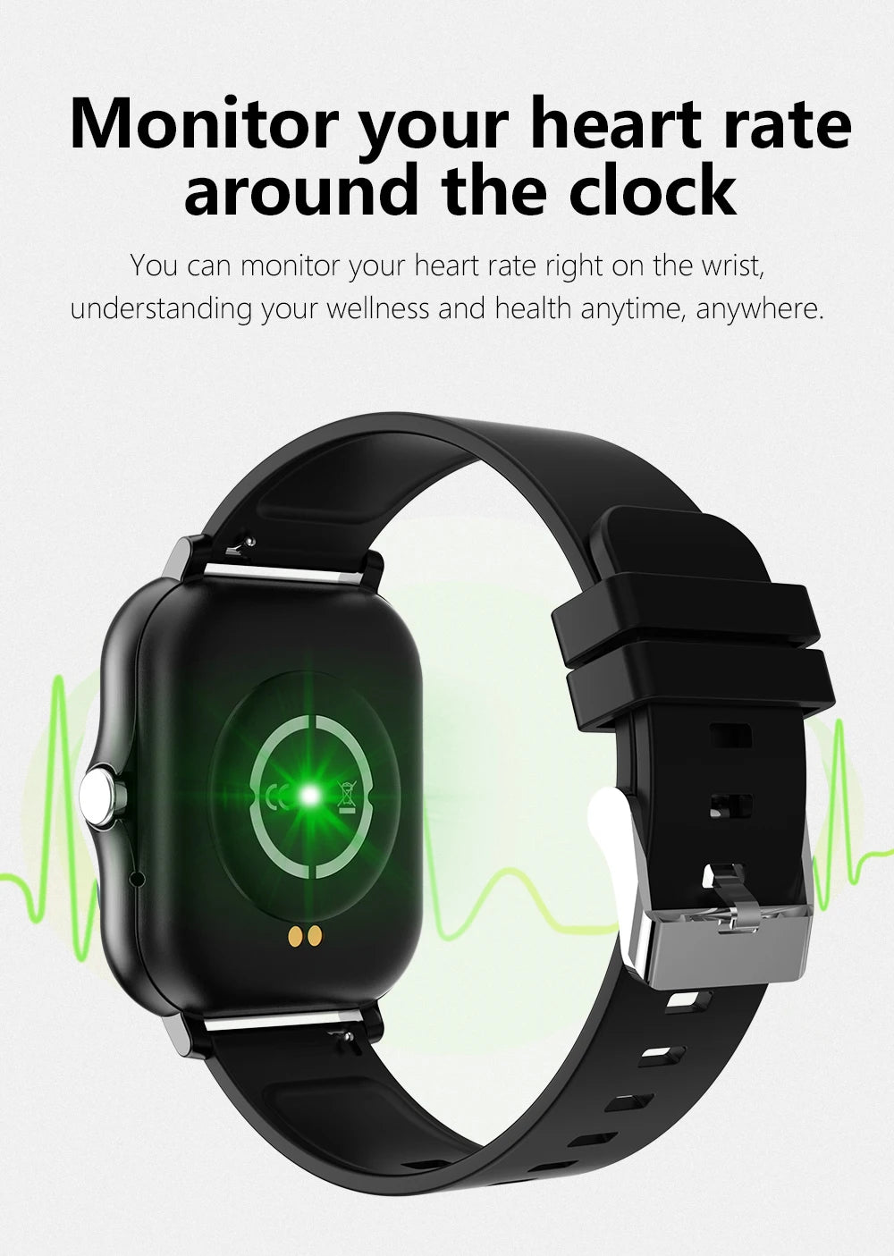 1.83'' Sports Smart Watch Fitness Clock Health Monitor Waterproof Smartwatch Wireless Call Watches for Men Women IOS Xiaomi 2025