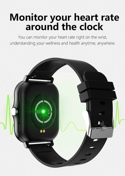 1.83'' Sports Smart Watch Fitness Clock Health Monitor Waterproof Smartwatch Wireless Call Watches for Men Women IOS Xiaomi 2025