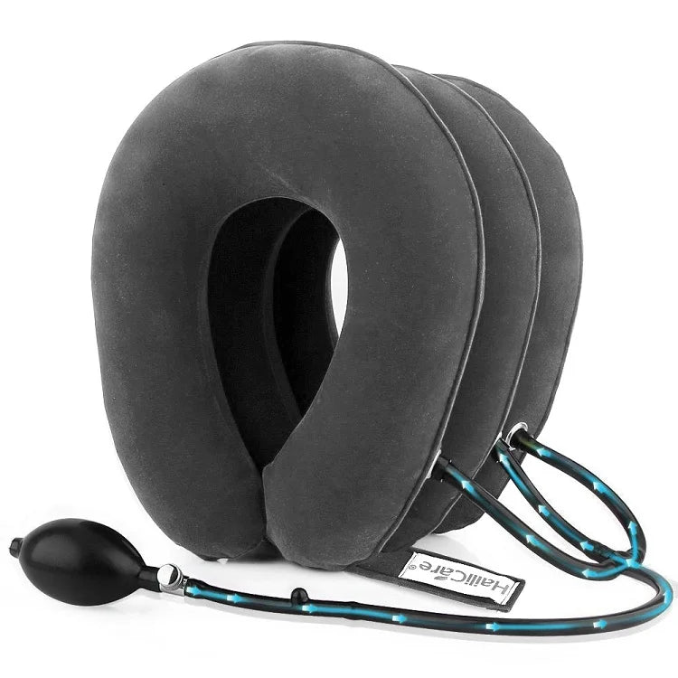 Neck Inflatable Pillow Collar Tractor Air Cervical Traction Device Support Vertebra Orthopedics Massage Relaxation Brace
