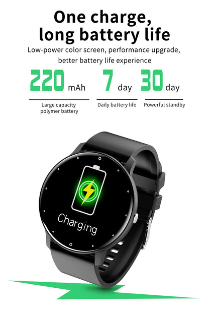 LIGE 2025 Smart Watch Women Men Lady Gift Sport Fitness Watches Heart Rate Monitor Waterproof Smartwatch For Xiaomi Android IOS