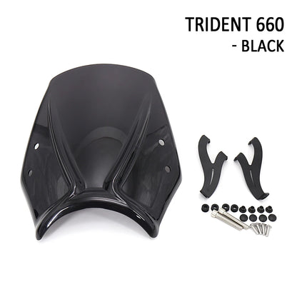 For Trident 660 Trident660 2021 2022 New Motorcycle Accessories Windshield Wind Deflector Windscreen Fairing Baffle Cover