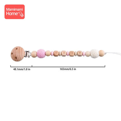 1Pc Baby Wooden Teether Crochet Giraffe Rattle Toy BPA Free Wood Rodent Rattle Baby Mobile Gym Educational Toys