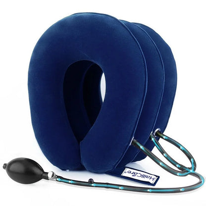 Neck Inflatable Pillow Collar Tractor Air Cervical Traction Device Support Vertebra Orthopedics Massage Relaxation Brace