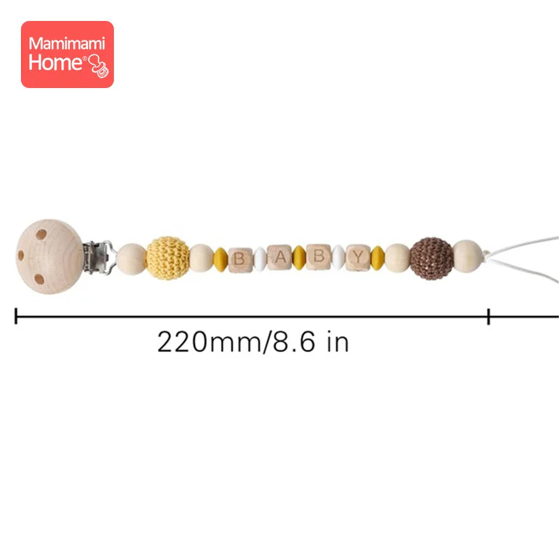 1Pc Baby Wooden Teether Crochet Giraffe Rattle Toy BPA Free Wood Rodent Rattle Baby Mobile Gym Educational Toys