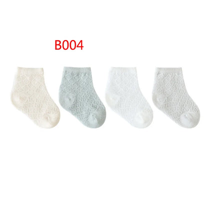 New children's socks summer mesh thin cotton boys and girls short baby socks