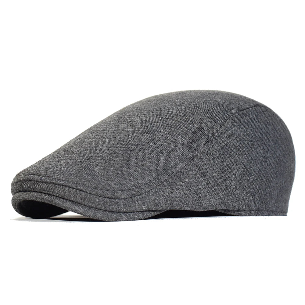 Cotton Newsboy Caps Men Women Hat Soft Casual Beret Solid Unisex Retro Hat Driver Flat Cap The waiter Cap