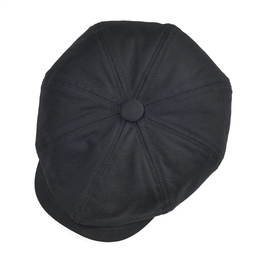 BOTVELA 100% Twill Cotton Newsboy Cap Men Women Classic Retro Hat Summer Autumn Lightweight Driver Cap 003