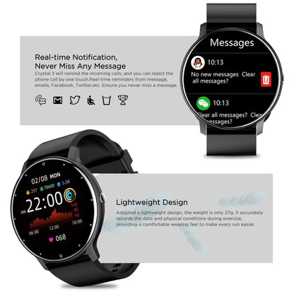 LIGE New Smart Watch Women Men Ladies Gift Sport Fitness Men Watches Heart Rate Monitoring Waterproof Smartwatch For Android IOS
