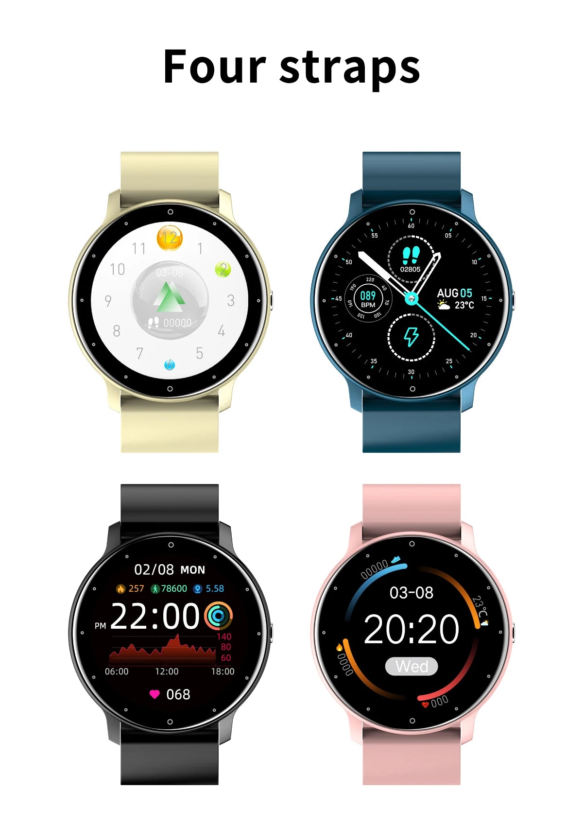 LIGE 2025 Smart Watch Women Men Lady Gift Sport Fitness Watches Heart Rate Monitor Waterproof Smartwatch For Xiaomi Android IOS