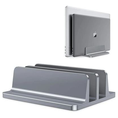 Vertical Laptop Stand Aluminium Adjustable Portable Notebook Mount Support Base Holder For MacBook Pro Air Accessory Book Holder