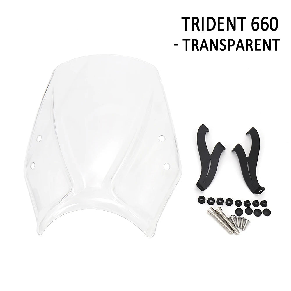 For Trident 660 Trident660 2021 2022 New Motorcycle Accessories Windshield Wind Deflector Windscreen Fairing Baffle Cover