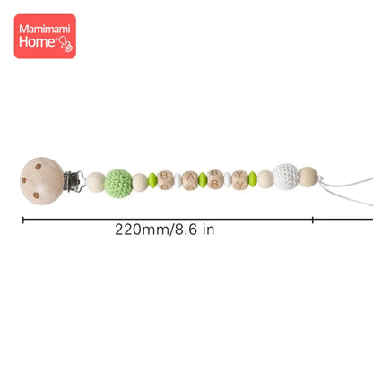 1Pc Baby Wooden Teether Crochet Giraffe Rattle Toy BPA Free Wood Rodent Rattle Baby Mobile Gym Educational Toys