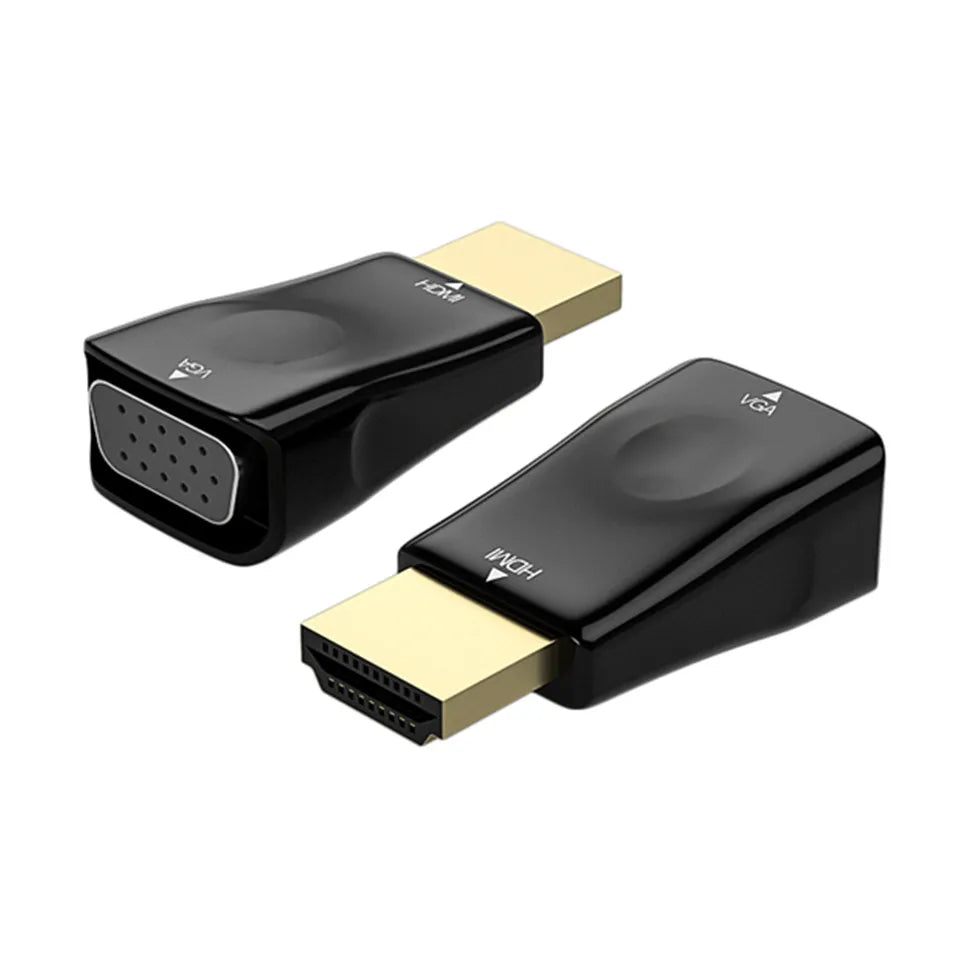 Male to Female HDMI-compatible to VGA Adapter HD 1080P Audio Cable Converter For PC Laptop TV Box Computer Display Projector