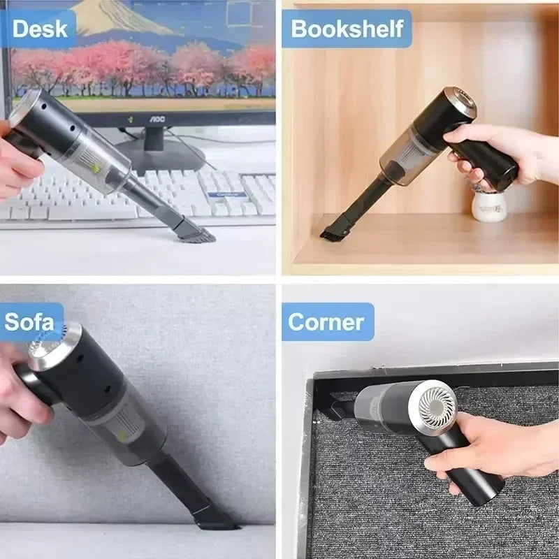 Car Home Vacuum Cleaner 2900000PA Powerful 4 in1 Clean Machine Wireless Blowing Suction Portable Vacuum Cleaner For Vehicle