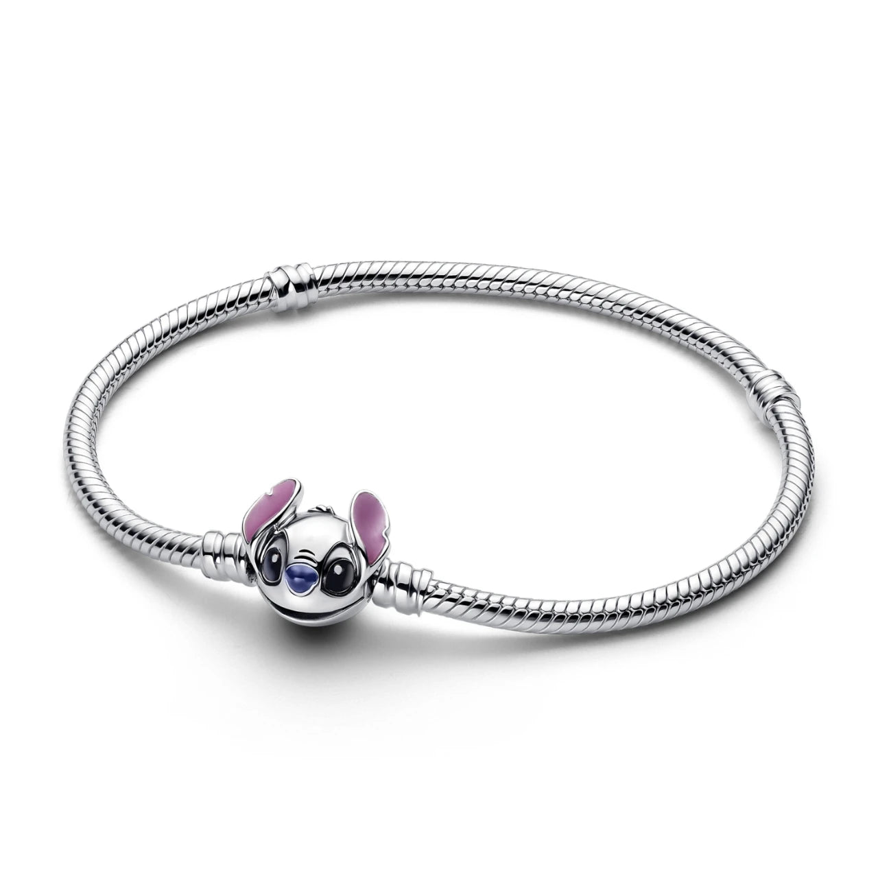 2025 New Disney Mickey Mouse Spider Man Heart Clip Original 925 Silver Plated Bracelet Love Buckle Bead Decoration DIY Women's