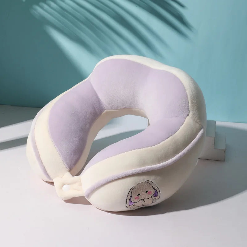 U Shaped Pillow Office Nap Neck Pillow Cartoon Airplane Pillow Travel Portable Neck Pillow Hump Neck Pillow