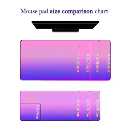 Pink Paw Print Desk Pad ，Large Rectangular Desk Mat For Office & Home, Gaming Keyboard Mousepads Long Desk Pads