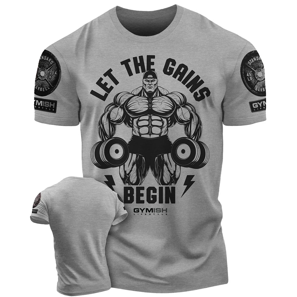 Men Gym Sportswear Muscle T-Shirt Top Fashion O-Neck Short Sleeve Outdoor Male Fitness Training Sports T-Shirts Casual Menswear