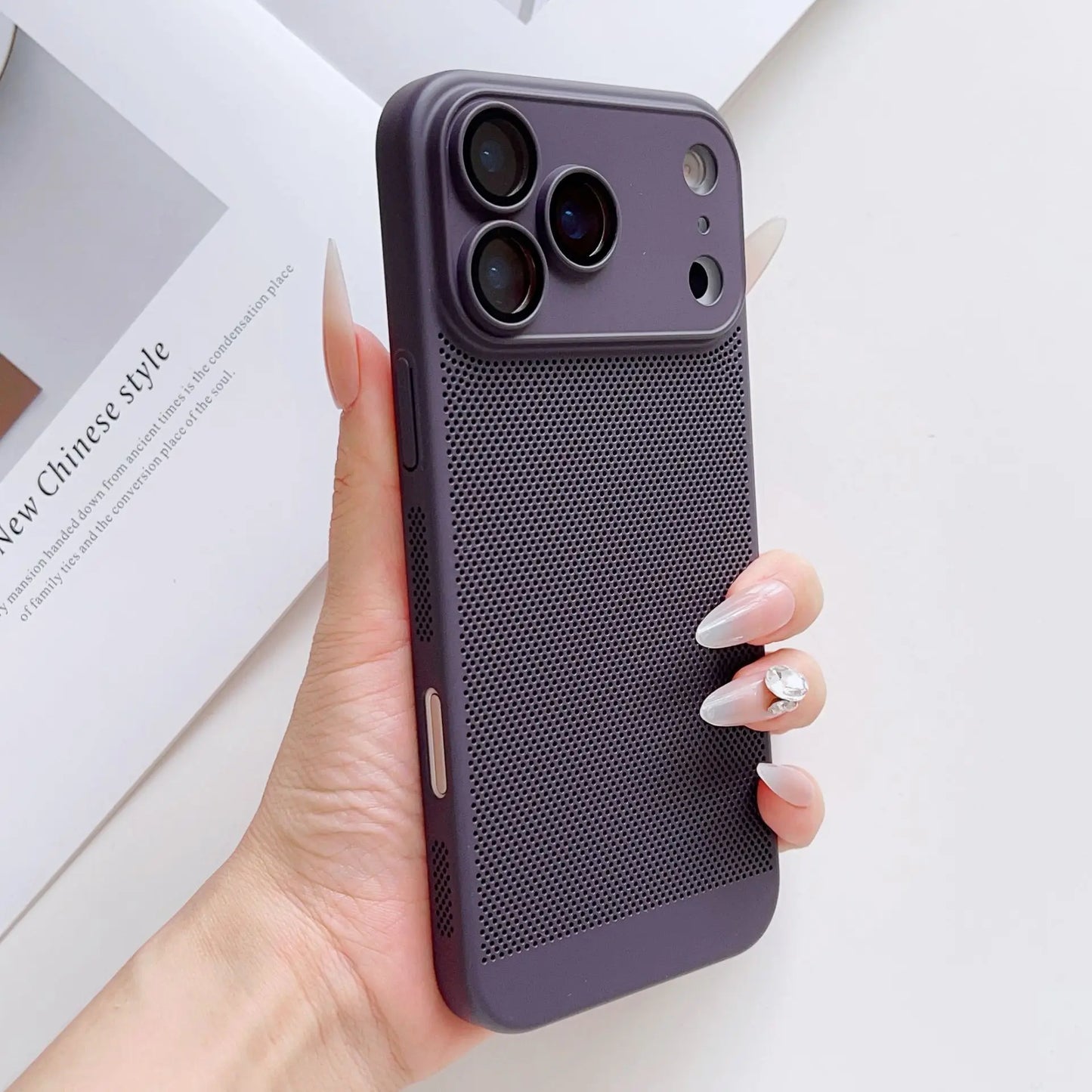 Cooling Phone Case Heat Dissipation For iPhone 17 17 Pro 17 Pro Max 17 Air Shockproof Breathable iPhone 17 Series Back Cover