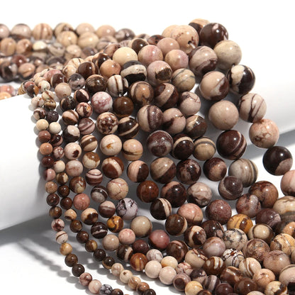 Natural Stone 4 6 8 10 12mm Round Tiger Eye Amethyst Agate Jades Stone Spacer Bead For Jewelry Making Diy Bracelet Needlework