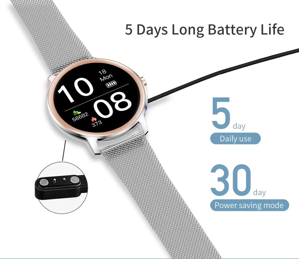 1.69 Inch Smart Watch, Multiple Function, Heart Rate Monitor, Fitness Bracelet, Smart Notification, IP67 Waterproof Smartwatch
