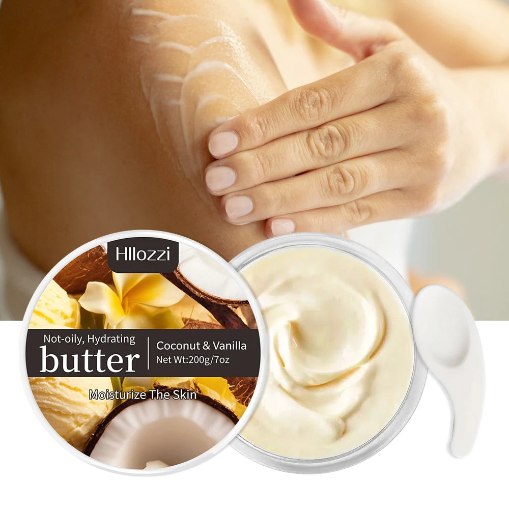 A variety of body butters for face and body moisturizing, hydrating, making the skin firm, smooth and elastic fragrance