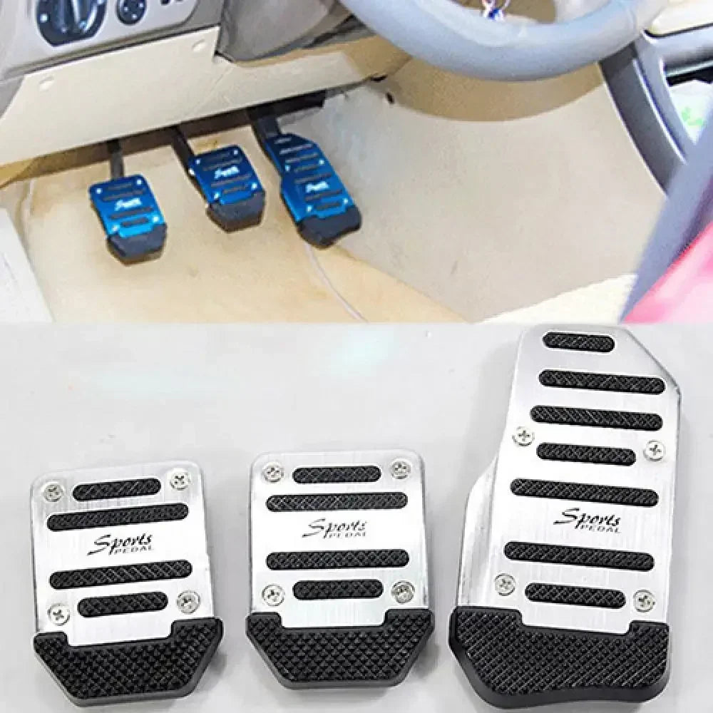 Automotive pedal aluminum alloy universal type modified brake accelerator clutch aluminum alloy pedal anti-skid pad