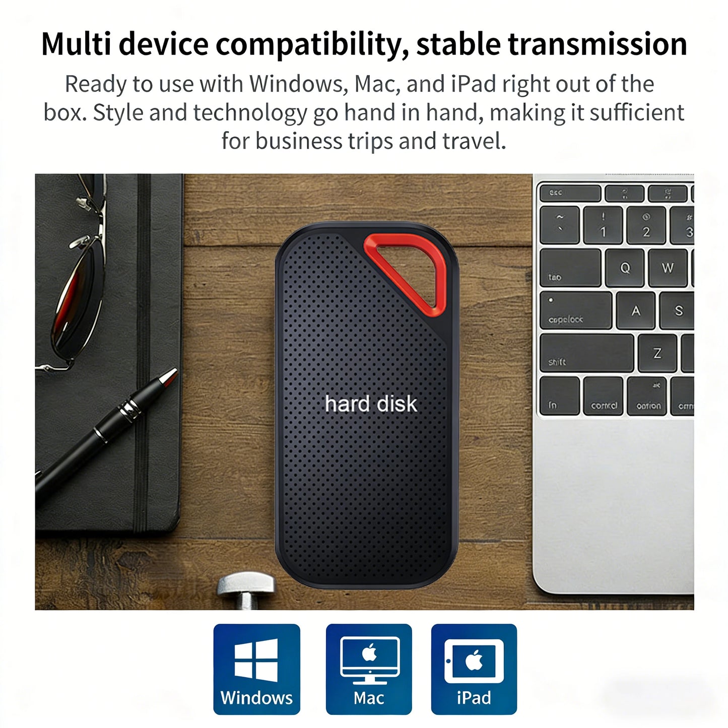 External Hard Drive E81 Shockproof Design Hard Disk Portable Solid State Drive For High Speed Storage Device For Laptop PC