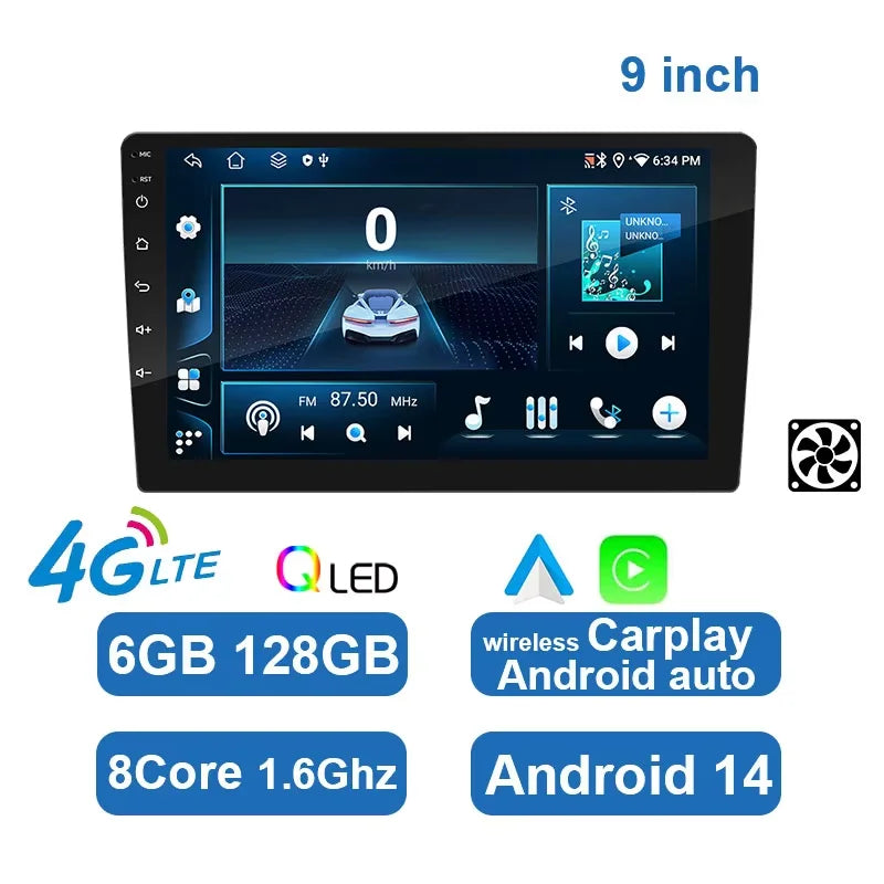ESSGOO 7 9 10" Car Radio Android Auto Carplay Car Stereo Multimedia Player Universal WIFI GPS Autoradio Car Intelligent Systems