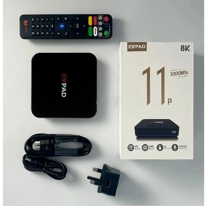[Genuine] EVPAD 10P 2024 Super JP Korea USA TV box Hot sell Asia SG MY CA UK AUS Newest media player update from EVPAD 6P tv box