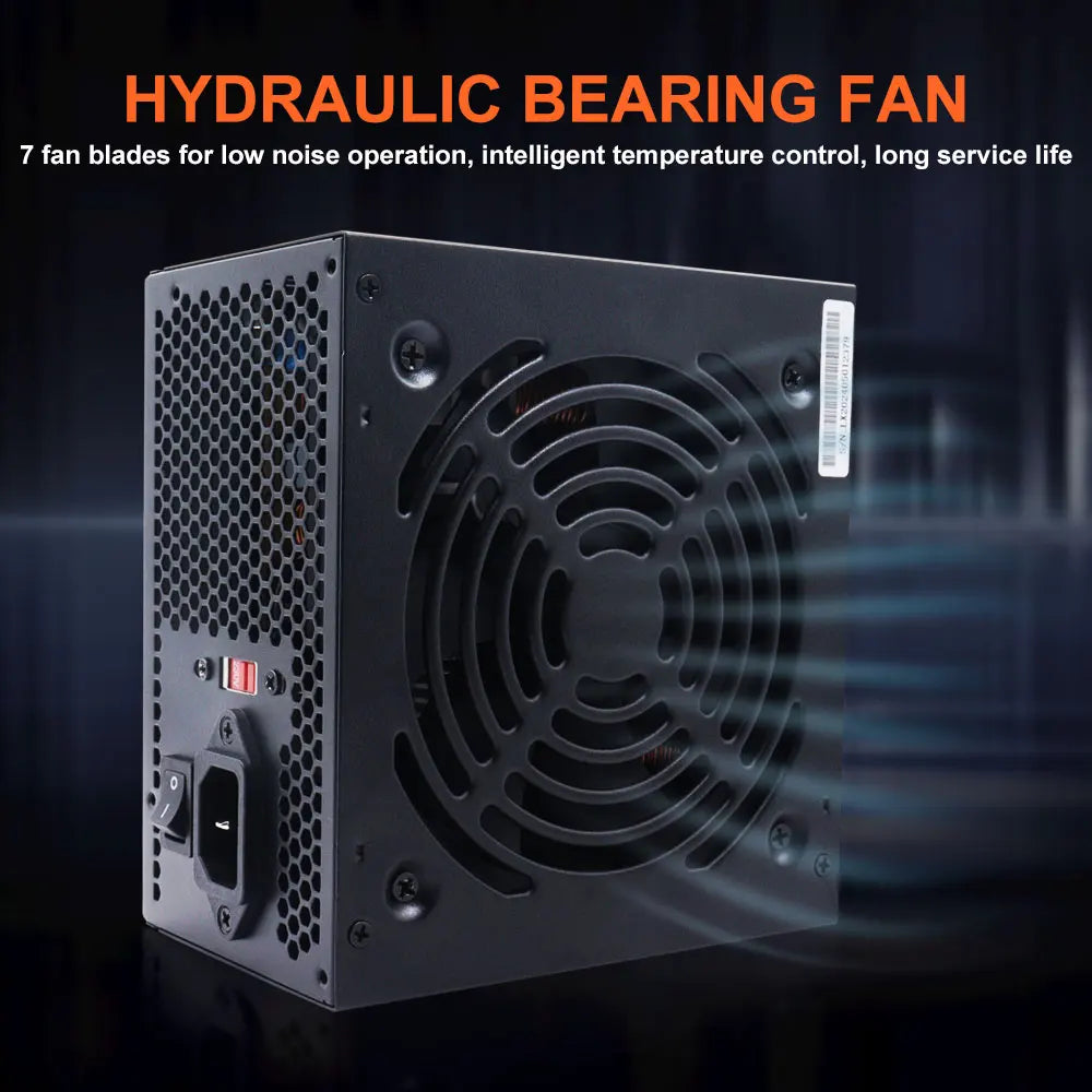 700W PC PSU Power Supply unit Black Gaming Quiet 120mm  Fan 24pin 12V ATX Desktop computer Power Supply for BTC