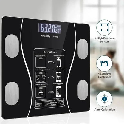 Smart body fat scale household accurate and durable small charging electronic scale high accurate measurement of human weight