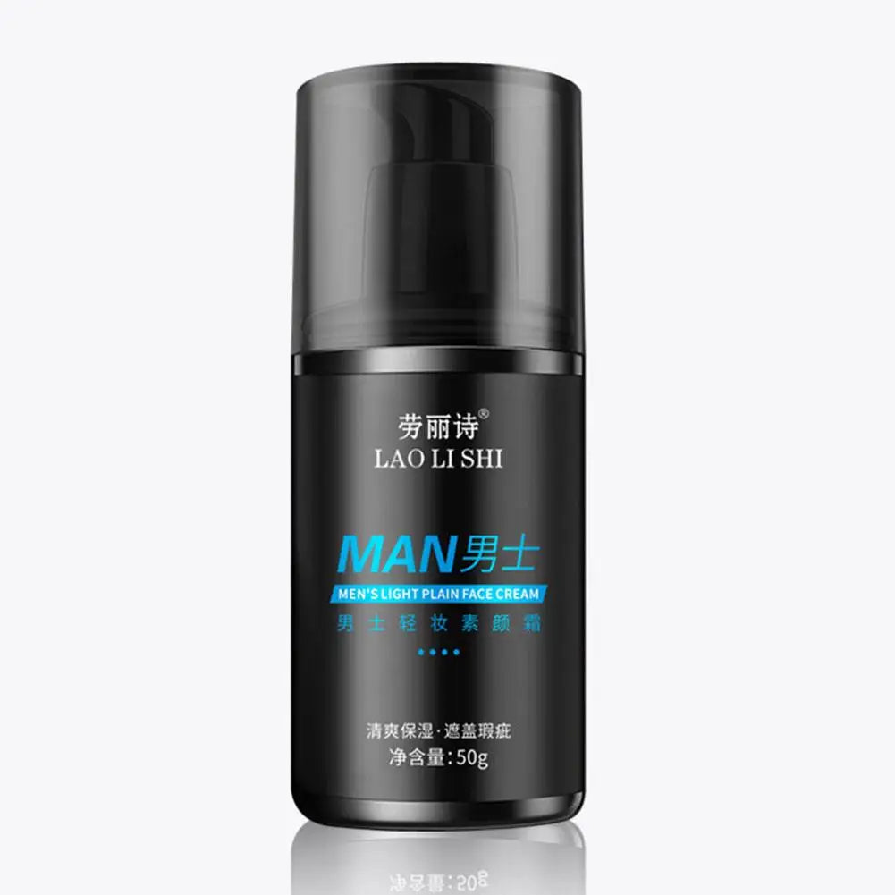 1/2PCS Men Makeup Cream Face Concealer Oil Control Make Up Lazy Cream Moisturizer Toning Cream Conceal Pores Covering Foundation