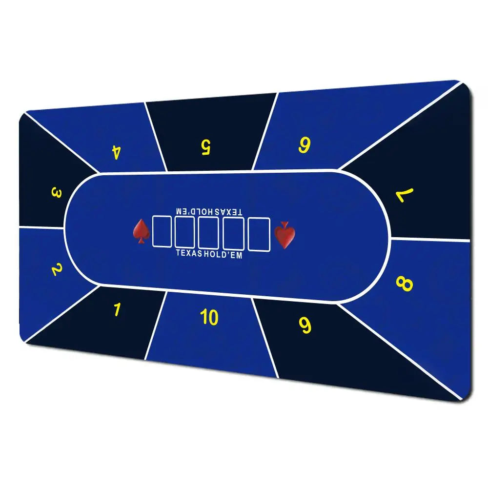 Texas Hold'em Table Pad Portable Rubber Poker Table Mouse Pad Keyboard Office Gaming Table Pad Gambling Players Game Layout