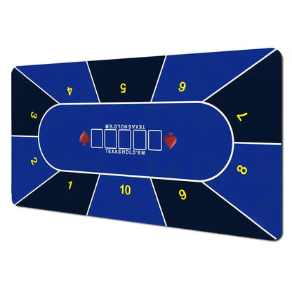 Texas Hold'em Table Pad Portable Rubber Poker Table Mouse Pad Keyboard Office Gaming Table Pad Gambling Players Game Layout