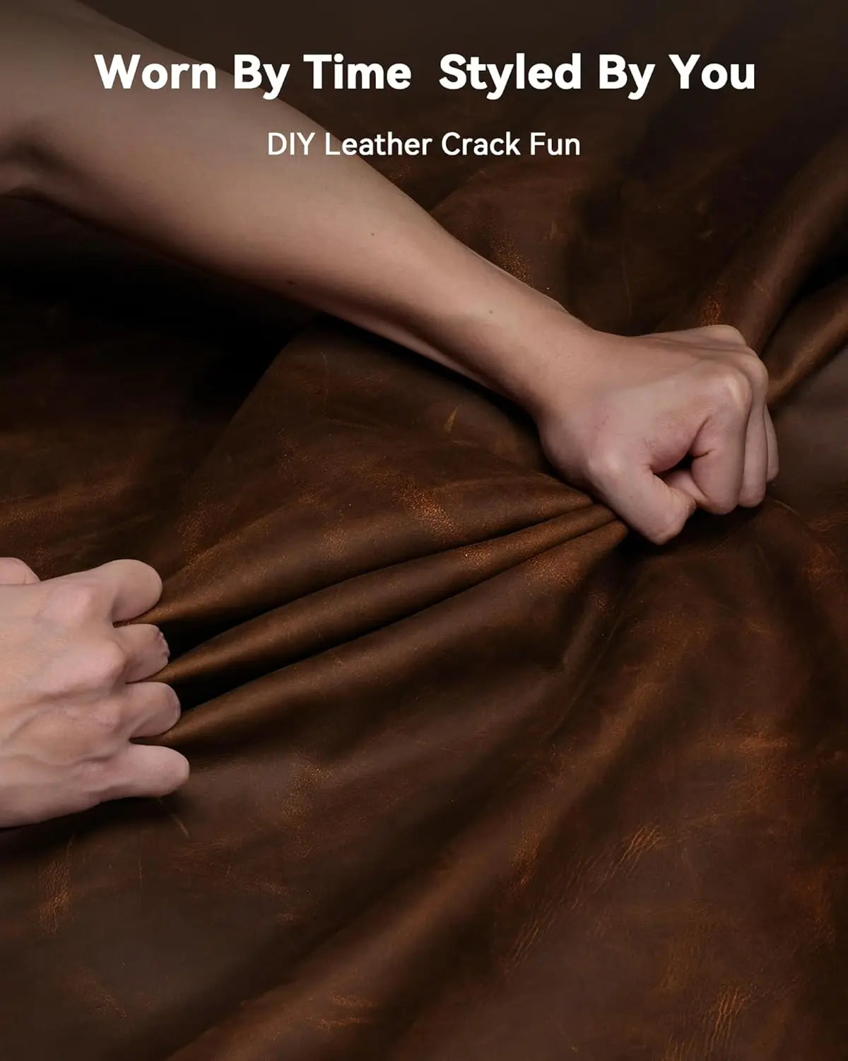 Crazy Horse Leather Desk Mat, XXL Desk Pad, Retro Larger Mouse pad and Self-Healing Laptop Pad for Home & Office