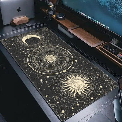 Moon Sun Planet Large XL Speed Version Game Computer Keyboard Office Table Mat tarot card Gaming Mouse Pad for PC Gamer Mousemad