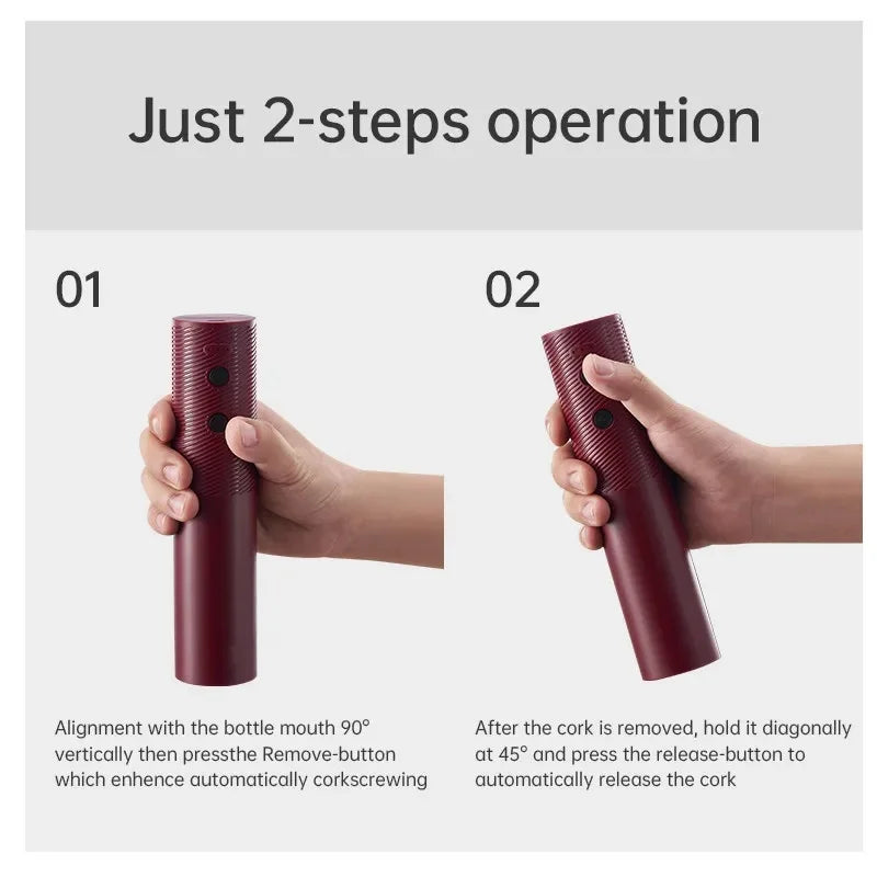 Automatic Wine Bottle Opener USB Rechargeable Electric Wine Corkscrew Opener One-click Button Wine Tools Bar Kitchen Products