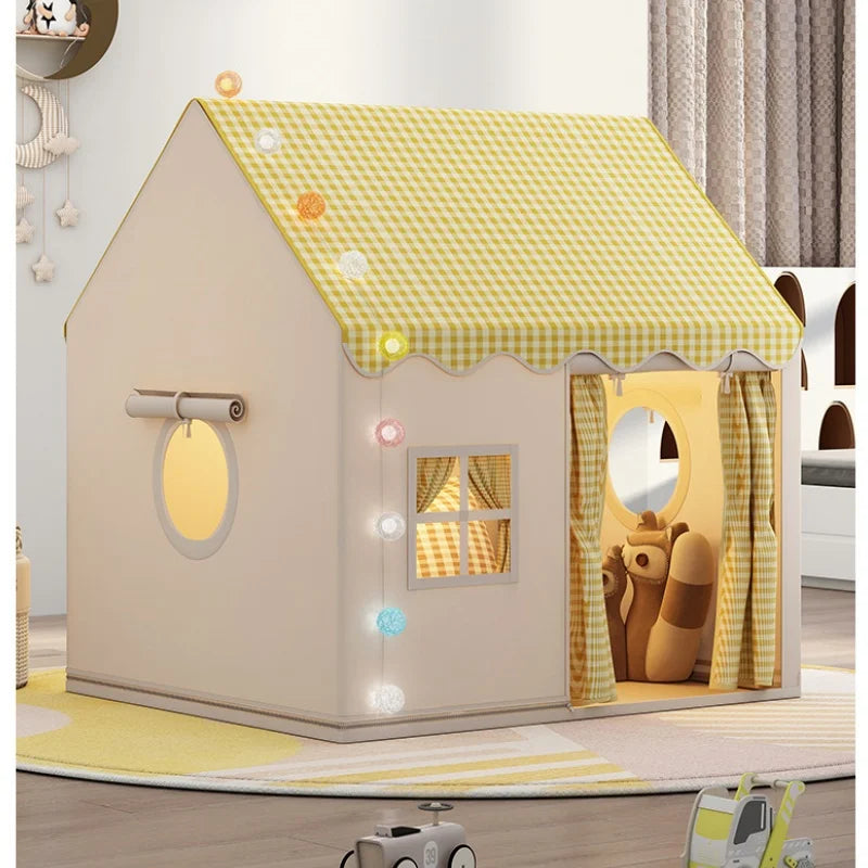 Kid Toys Tent Princess Castle Play House Cubby Children Small House Folding indoor Play tent Baby Tent Metal Frame No Light Ball