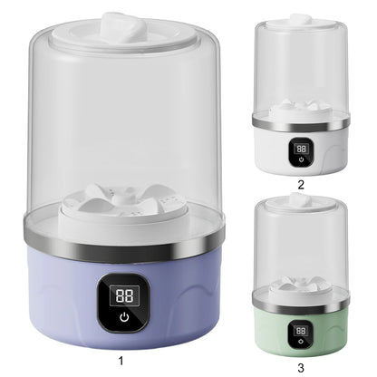 Cordless Small Washing Machine Rechargeable Automatic Laundry Cup 3000mAh Portable Washing Machine for Travel Home and Dormitory