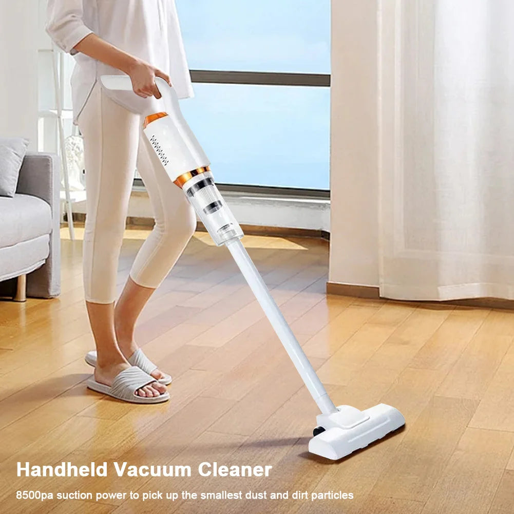 Handheld Wireless Vacuum Cleaner USB Rechargeable 2000mAh Mopping Machine Large Suction Vacuum Cleaner for Vehicle Home Cleaning