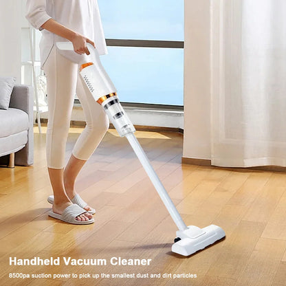 Handheld Wireless Vacuum Cleaner USB Rechargeable 2000mAh Mopping Machine Large Suction Vacuum Cleaner for Vehicle Home Cleaning