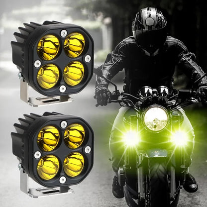 3 Inch 40W 4X4 Mini LED Yellow White Driving Spotlight Work Light Bar Fog Lamp Waterproof Off Road ATV SUV Truck Car Accessories