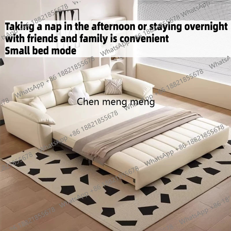 Living Room Home Convertible Bed Modern Wooden Armchair Folding Relax Sofa Bed Luxury Recliner Longue Furniture For Home