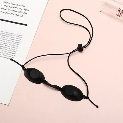 2Pcs Eye Shade Masks Adjustable Fit Tanning Goggles Protection for Sunbathing Beauty Skin Care Safety Blackout Goggles